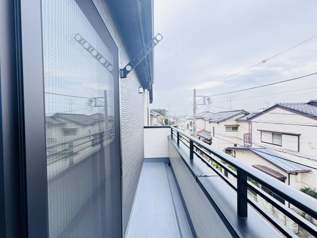 柏市増尾８丁目新築戸建（増尾２期）のバルコニー|寝室前・南向きバルコニー・日当たり良好♪