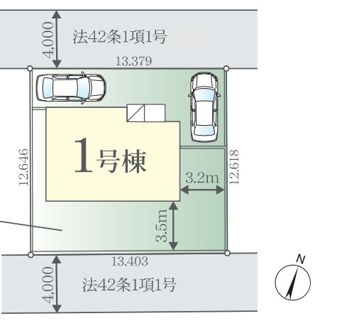 柏市増尾２期の区画図