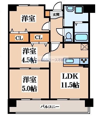 【間取り】 | メゾン・パティオ住道