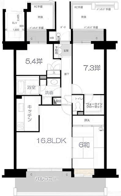 六泉寺ガーデンヒルズの間取り
