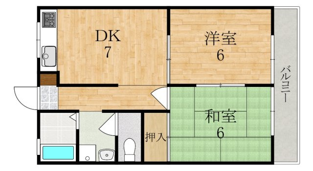 奈良市神功５丁目のハイツ