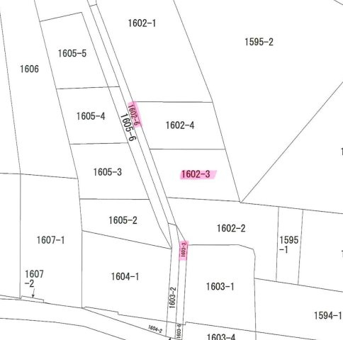 足利市助戸新山町の売地の区画図