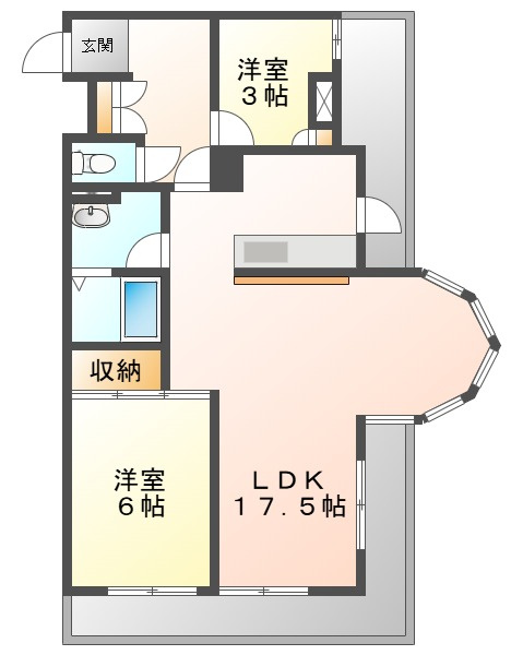エクセレント旭川の間取り