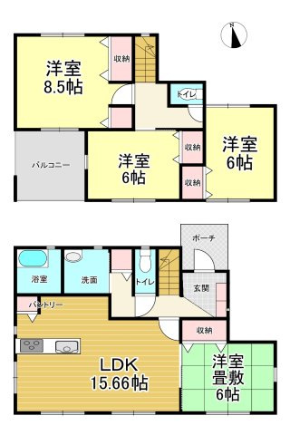 【間取り】 | いろどりアイタウン　石巻市貞山４丁目