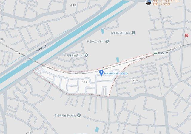 【地図】 | いろどりアイタウン　石巻市貞山４丁目