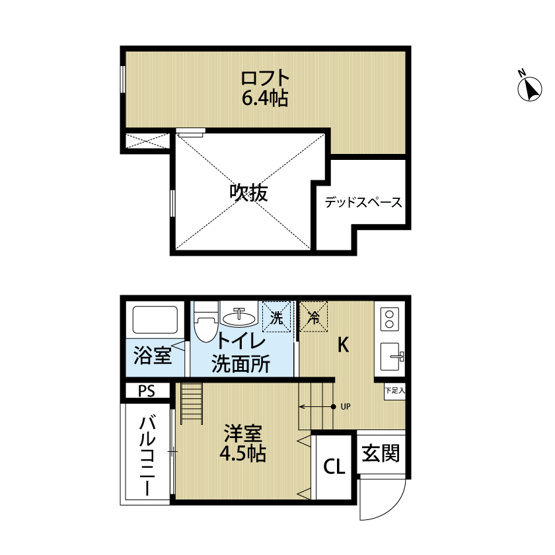 【間取り】 | Luna北巽sta　仲介手数料無料