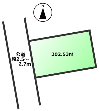 久喜市栗橋東3丁目　売地の土地図|1区画