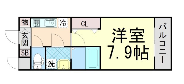 エスリード三宮旭通の間取り