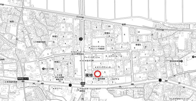 日神パレステージあきる野南　6階の地図