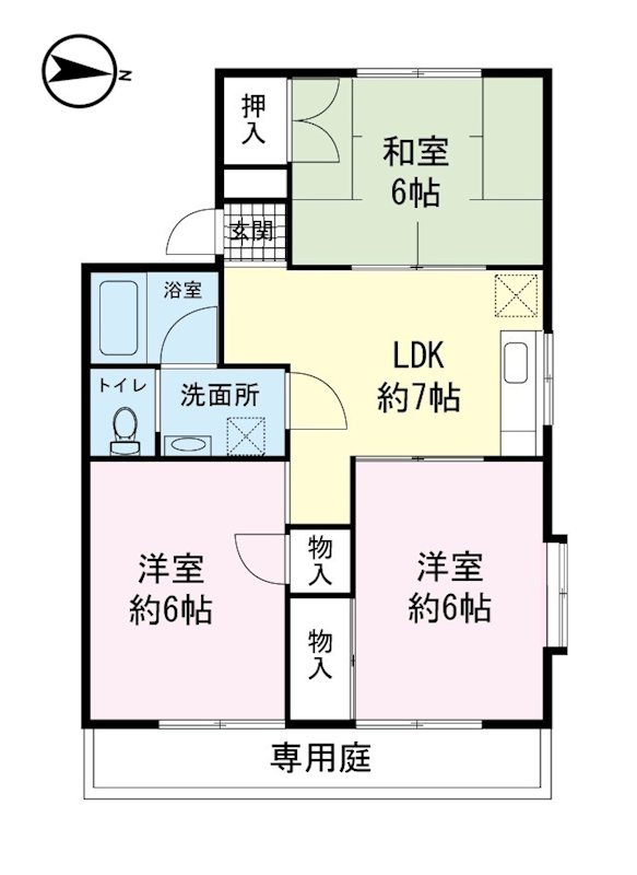 ソワサント大岡の間取り