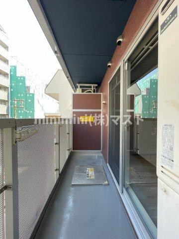 大阪市中央区東平２丁目の賃貸マンションのバルコニー