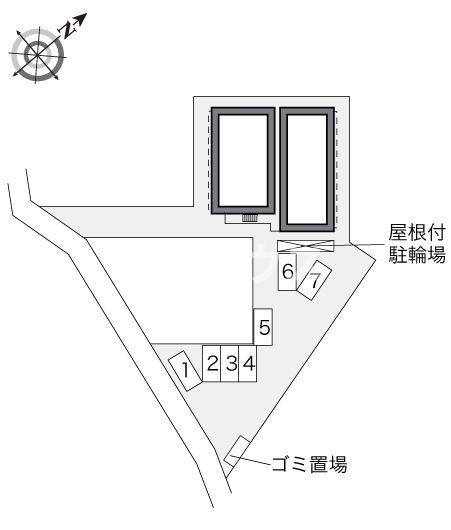 レオパレスフラワーガーデンⅠの区画図