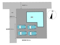 八戸市大字鮫町字西子沢の区画図