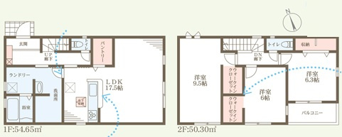 安心の耐震性を確保　王塚台9期　4号棟の間取り