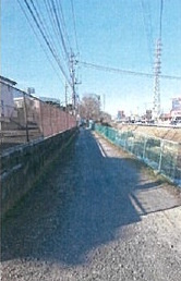 敷地面積73.2坪　売地　川越市郭町２丁目の前面道路含む現地写真|北東側私道4.0ｍ(セットバック後）23ｍ以上の接道！お車の出し入れもラクラクです♪