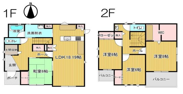 【中古戸建】伊勢崎市安堀町の間取り|■間取り図｜敷地面積：255.42（約77.26坪）　建物面積：126.14（約38.15坪）