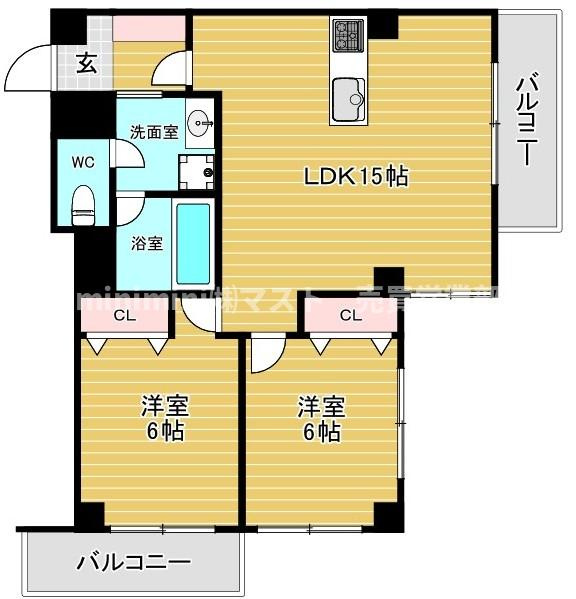ダイアパレス本田の間取り