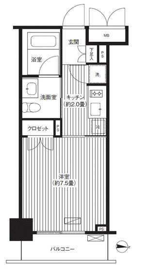 【間取り】 | グランハイツ錦糸町