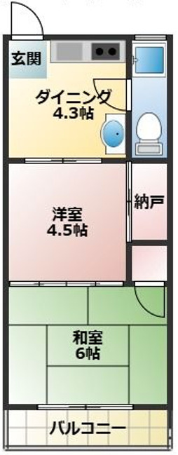高田マンションの間取り