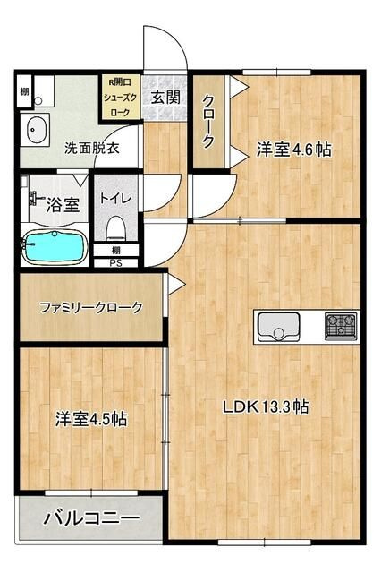 L-bloom梅満の間取り