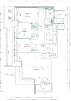 【間取り】 | シエリアタワー大阪堀江 | 【間取り】新築未入居物件☆高層階、南西角部屋！