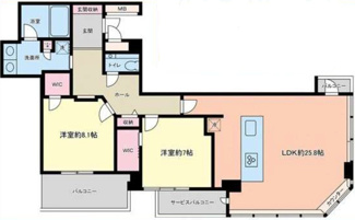 【間取り】 | D’グラフォート大阪NYタワーHIGOBASHI | 【間取り】36階・北東角住戸！令和6年1月フルリフォーム済み◎
