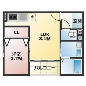 【間取り】 | ALEGRIA泉佐野鶴原North