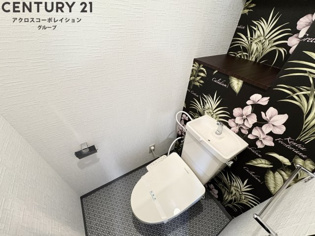 ゆったり落ち着けるトイレです。
