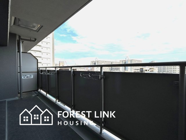 阪神住建グランソフィア平野のバルコニー|南向き日当たり良好！