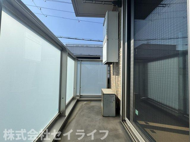 ソレイユ八尾のバルコニー