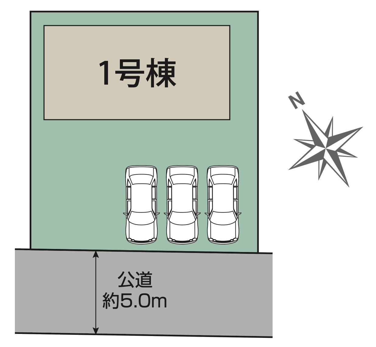 [新築住宅] 深谷市上柴町東5丁目 全1棟の区画図