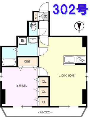 エルヴェ新宿 の間取り