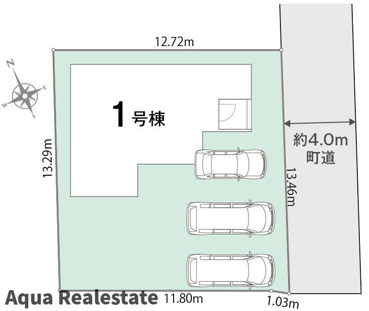 リナージュ藍住町勝瑞　01期の前面道路含む現地写真|前面道路含む現地写真です