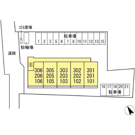 サントミーの区画図