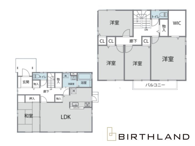 福島県福島市北沢又字樋越　中古戸建の間取り