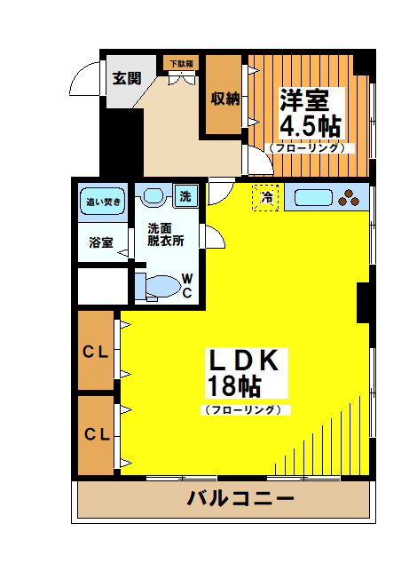 レジ東郷の間取り