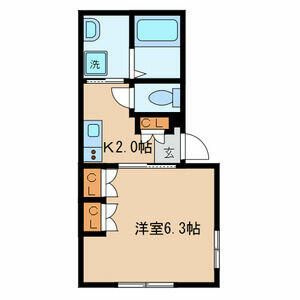コンフォートＮ－２の間取り|間取りです。