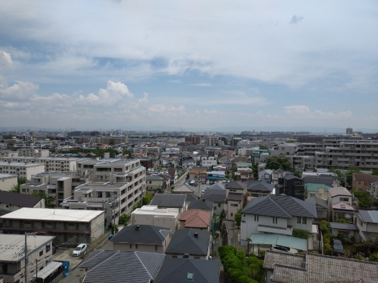 夙川ビューハイツD棟の展望