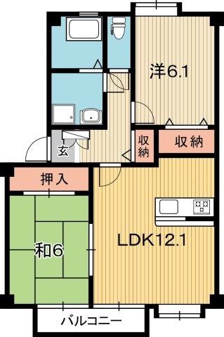 フォブール深田の間取り