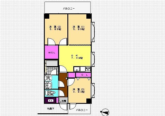 コンフォート栄の間取り