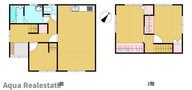 丸亀市川西町北　リノベ住宅の間取り