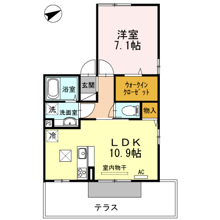 エトワールⅡの間取り|使い勝手の良い間取りです♪