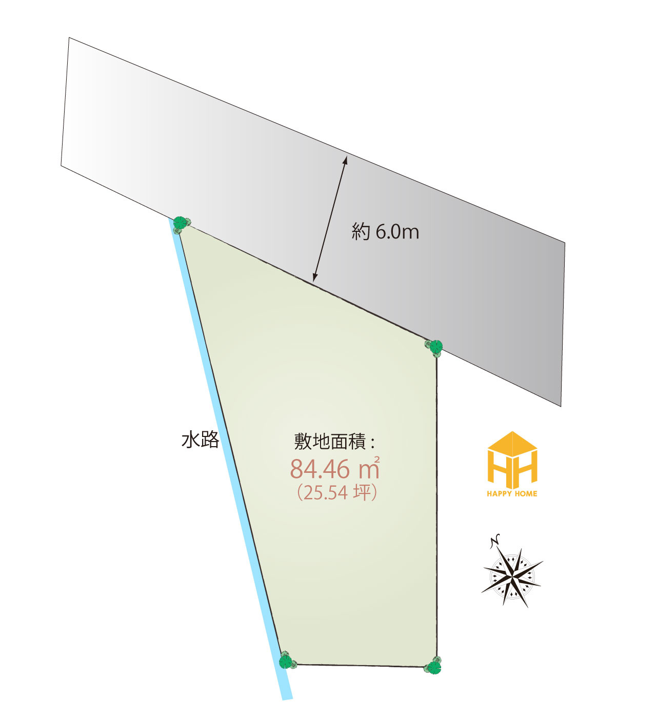 宝塚市口谷東1丁目建築条件付き土地の土地図