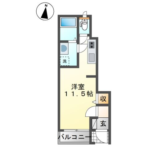 エッセンティア谷上の間取り