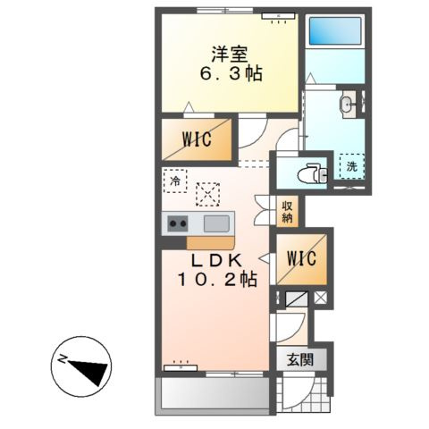 Ｅｍｅｒａｕｄｅ　Ｃｈａｔｅａｕの間取り