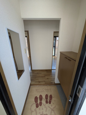 下駄箱がある玄関