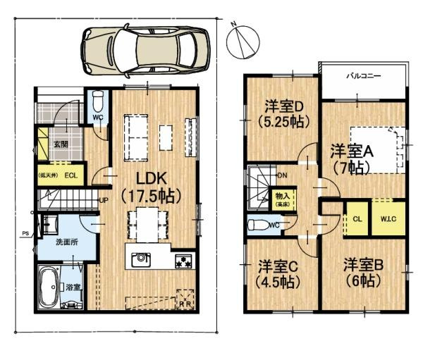 【間取り】 | 専有面積:94.18平米　間取り:4LDK！