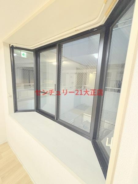 大阪市港区南市岡３丁目の賃貸マンションのバルコニー