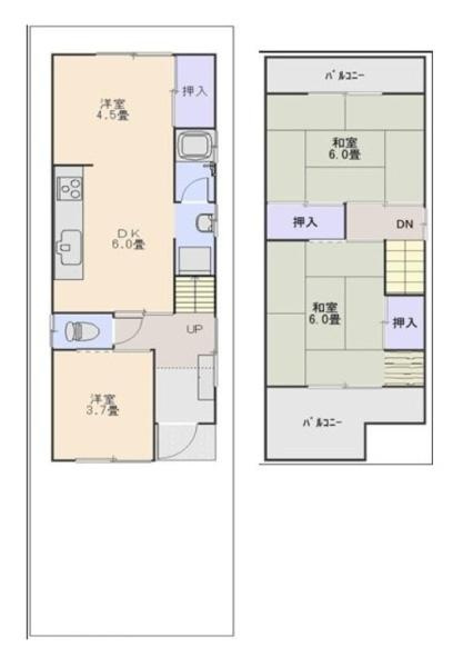 柏原市旭ケ丘３丁目　一戸建