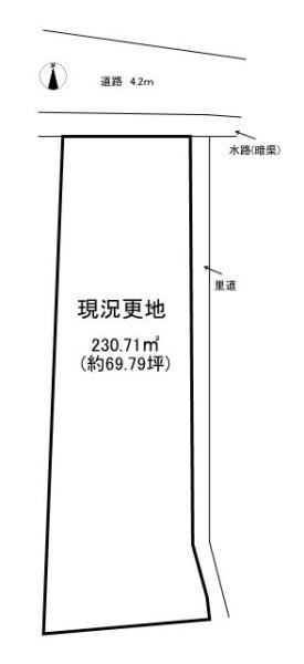 奈良市宝来４丁目　建築条件なし土地